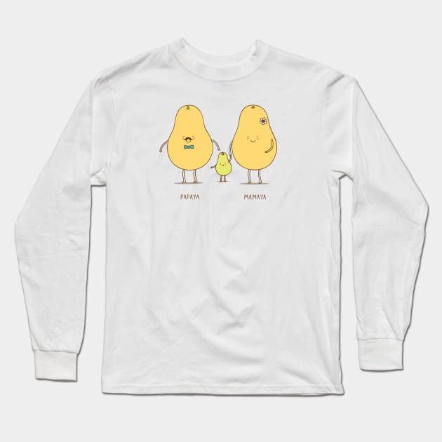 happy family! Long Sleeve T-Shirt by milkyprint